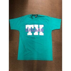 Dallas Texas Vintage T Shirt Size XL Vintage Turquoise